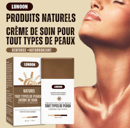 Lotion de bronzage auto-bronzante, améliore la mélanine de la peau, bronzant naturel pour le corps et le visage, prévient les coups de soleil, crème de bronzage sans soleil